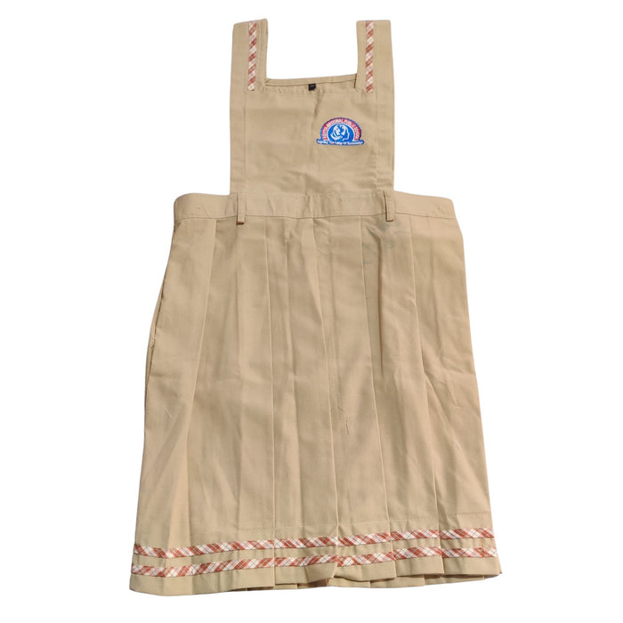 ANPS Girls Beige Pinafore (1st Std - 5th Std)