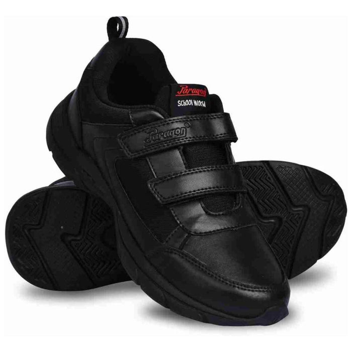 SSA Black Velcro Shoes (1st Std - 2nd Std)