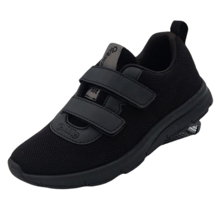HMR Black Plaeto Aspire with Velcro Shoes (Semi Premium Shoes Pre-school)