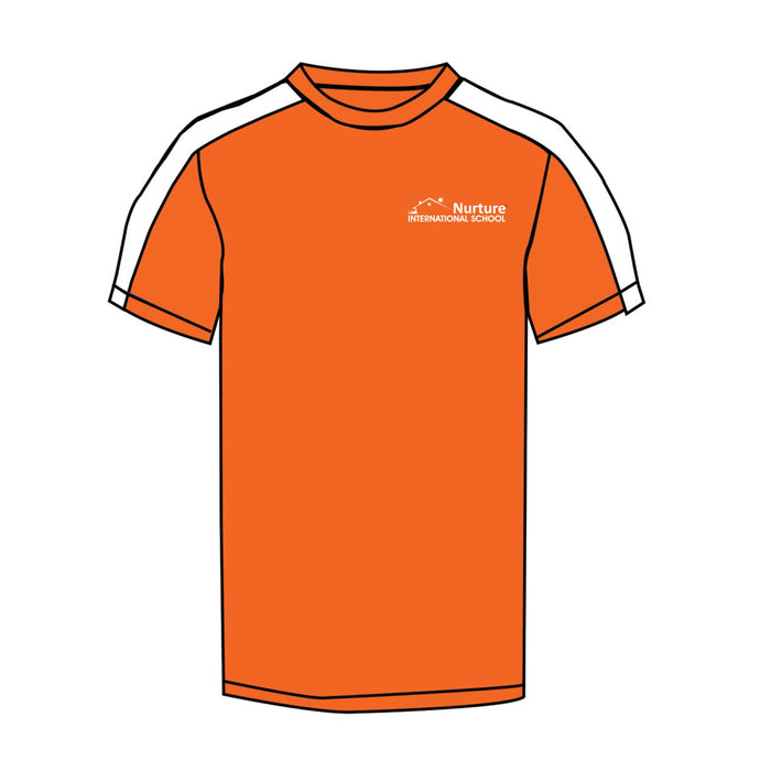 Nurture Orange Sports T-Shirts (Nursery Std - 8th Std)