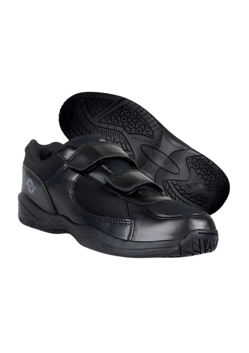 VIS Nivia Black Velcro Shoes (Pre KG)
