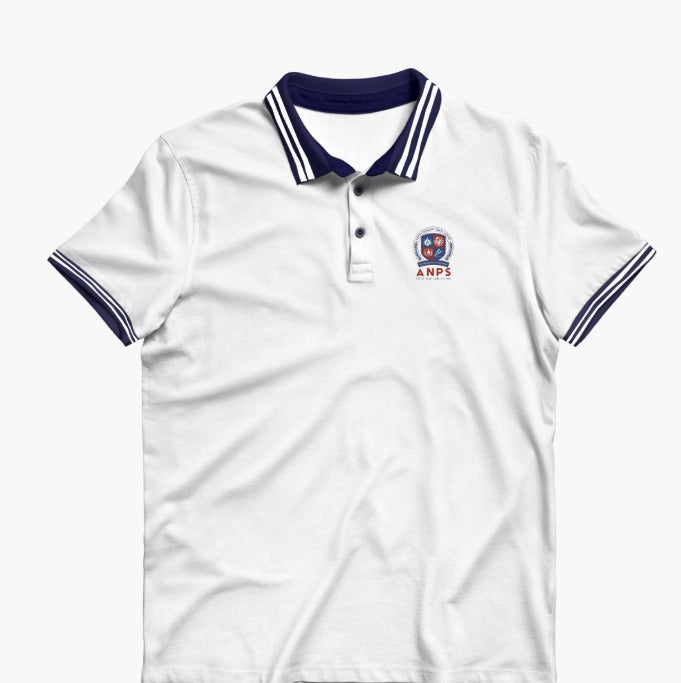 ANPS White T-Shirts (Nursery Std - UKG Std)