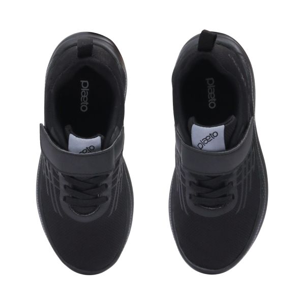 Nurture Black Plaeto Nova with Velcro Shoes (Premium Shoes)