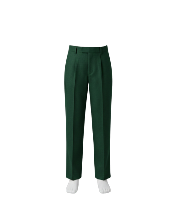 SPS Boys Green Formal Pants (8th Std - 10th Std)