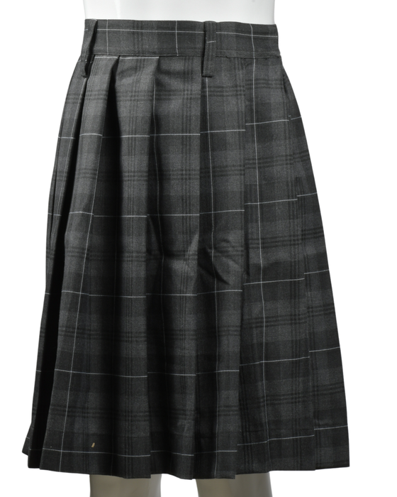 SS Girls Charcoal Grey Checks Skirt (2nd Std - 5th Std)