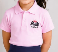Veda Unisex Pink T-Shirt Pre Primary