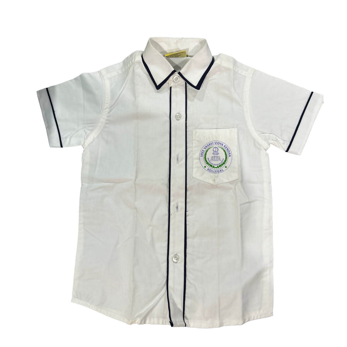 Vasavi Boys White Formal Shirt CUSTOM (1st Std - 10th Std)